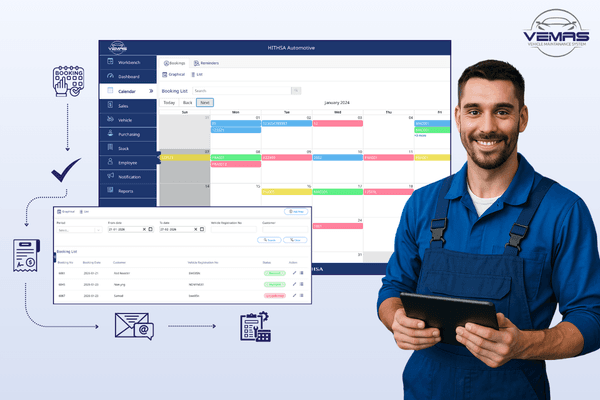 Vemas booking calendar